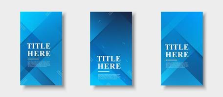 modern background.template story,abstract frames, full of colors, gradations blue, business. vector