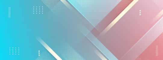 banner background. colorful, gradient blue and pink .geometric ,elegant and clean .business ,etc. eps 10 vector