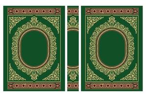 Islamic Book Cover design, al quran cover vector
