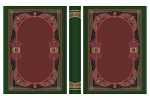 Islamic Book Cover design, al quran cover vector