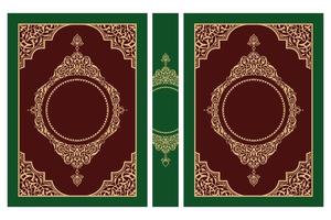 Arabic book cover, islmaic book cover, quran book cover vector