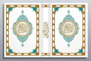 Beautiful Quran Cover Design, Floral Frames, Colors, Abstract, Vector, Quran Kareem, Al Quran, Islamic Book Cover, vector