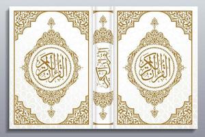 Beautiful Quran Cover Design, Floral Frames, Colors, Abstract, Vector, Quran Kareem, Al Quran, Islamic Book Cover, vector