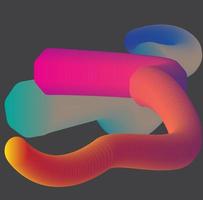 Colorful black background with snake blend icon.For design cover banner abstract,etc. vector