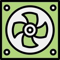 ilustración de diseño de icono de vector de ventilador