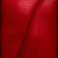 Vintage premium red leather background for decorations and textures - AI generated image photo