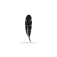 silhouette feather illustration vector