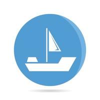 sailing boat icon vector