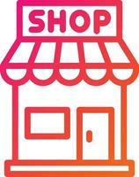 Shop Vector Icon Design Illustration