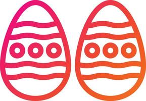 Easter egg Vector Icon Design Illustration