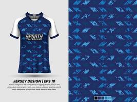 Soccer jersey design for sublimation, sport t shirt design, template jersey Pro Vector