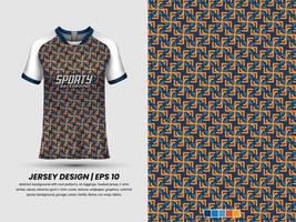 fútbol jersey diseño para sublimación, deporte t camisa diseño, modelo jersey Pro vector