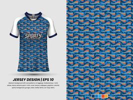 Soccer jersey design for sublimation, sport t shirt design, template jersey Pro Vector