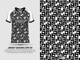 fútbol jersey diseño para sublimación, deporte t camisa diseño, modelo jersey Pro vector