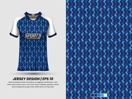 Soccer jersey design for sublimation, sport t shirt design, template jersey Pro Vector