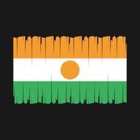 vector de bandera de niger