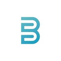 B letter Initial Logo design Template vector
