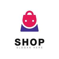 Shopping Bag Logo Icon Design Vector