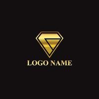 vector elegante concepto diamante logo