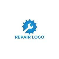 Vector gear icon car repairing service logo design