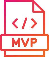 MVP Vector Icon Design Illustration