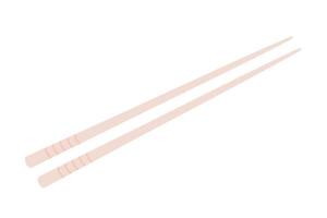 Vector illustration of chopsticks chinese sushi. Japan wooden bamboo stick.