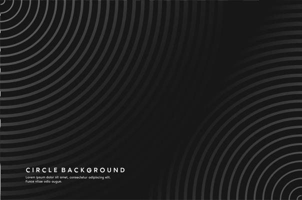 Modern dark circle background. Circle technology design. Circle background