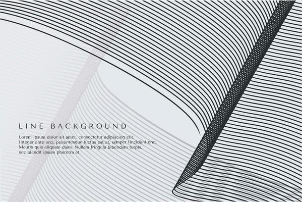 Abstract silver lines wave background. Blend line technology wallpaper