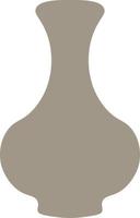 Ceramic vase in boho style vector