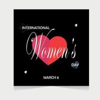 internacional De las mujeres día marzo 8 vector