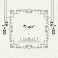 Ramadan Kareem Islamic festival celebration decorative background vector