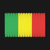 vector de bandera de mali