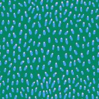 Abstract pattern with dots and spots on green background vector