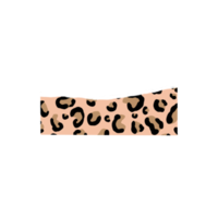 luxuoso leopardo impressão rasgado papel png