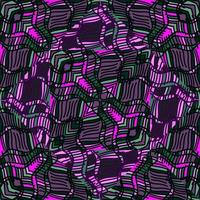 Scribble mosaic tile. Abstract tribal seamless background pattern. Textile rapport. vector
