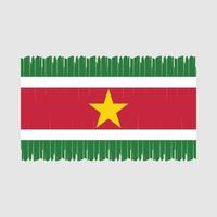 Suriname Flag Vector Illustration