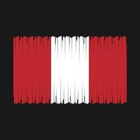 Peru Flag Vector Illustration