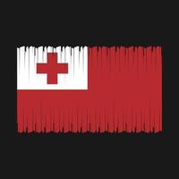 Tonga Flag Vector Illustration