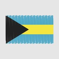 bahamas bandera vector ilustración