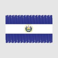 El Salvador Flag Vector Illustration