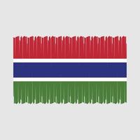 Gambia Flag Vector Illustration