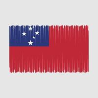 Samoa Flag Vector Illustration