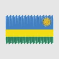 Rwanda Flag Vector Illustration