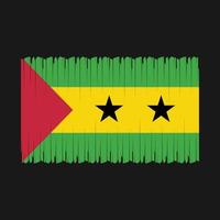 Sao Tome Flag Vector Illustration