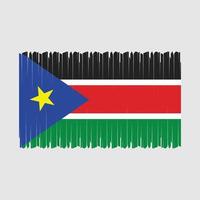 South Sudan Flag Vector Illustration