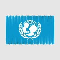 Unicef Flag Vector Illustration