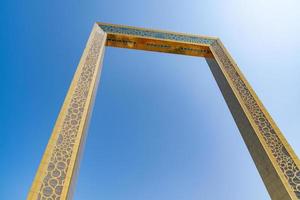 Dubai frame during a sunny day photo