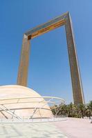 Dubai frame during a sunny day photo