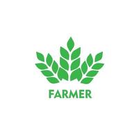 farmer logo vector illustration template