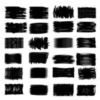 Paint brush stroke bundle, brush stroke abstract shapes, Vector black paint, ink brush stroke, brush.